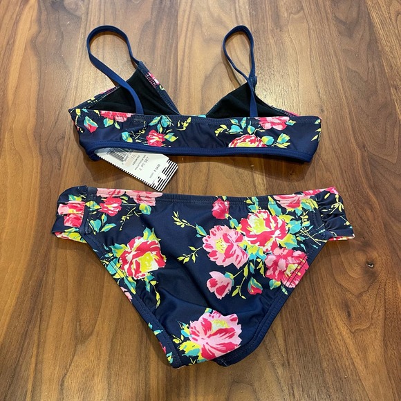 NWT Size 10 Splendid Navy Pink Bikini - Picture 2 of 3